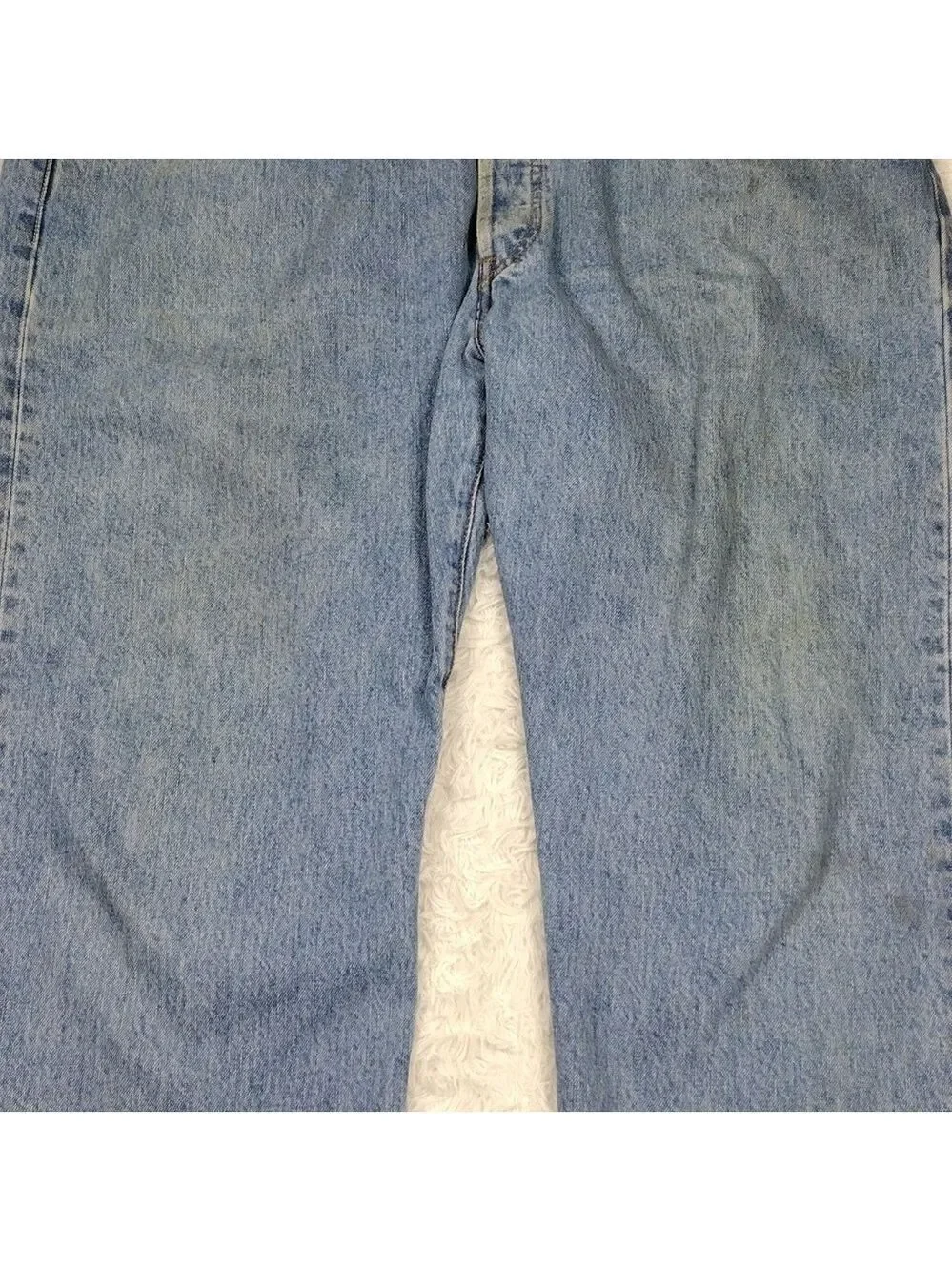 Levi's 501 Vintage Blue Light Wash Five Pocket Button Fly Straight Leg Jean